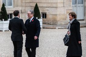 Macron Receives British PM Starmer To Mark Armistice 1918