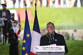 French PM Michel Barnier visits the Great War Museum trench in Meaux FA