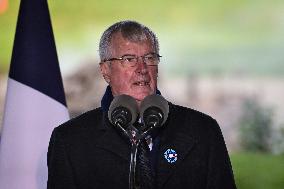 French PM Michel Barnier visits the Great War Museum trench in Meaux FA