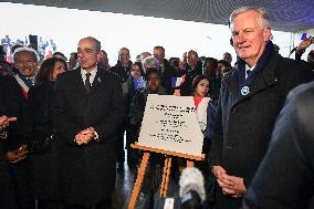 French PM Michel Barnier visits the Great War Museum trench in Meaux FA