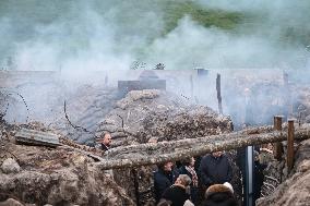 Armistice Day at the Great War Museum trench in Meaux FA