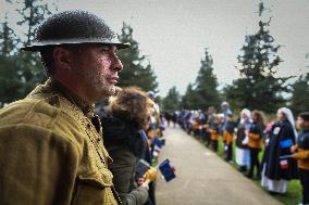 Armistice Day at the Great War Museum trench in Meaux FA