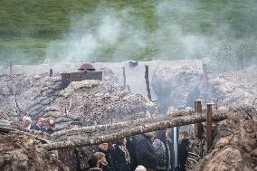 Armistice Day at the Great War Museum trench in Meaux FA