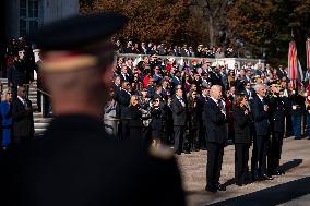 President Biden Visits Arlington Cemetery on Veterans Day