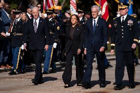 President Biden Visits Arlington Cemetery on Veterans Day