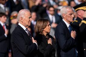 President Biden Visits Arlington Cemetery on Veterans Day