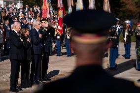 President Biden Visits Arlington Cemetery on Veterans Day