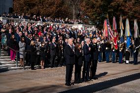 President Biden Visits Arlington Cemetery on Veterans Day