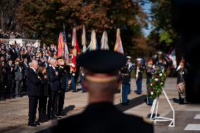 President Biden Visits Arlington Cemetery on Veterans Day