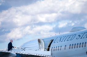 President Biden Boards Air Force One En Route to Wilmington, Delaware