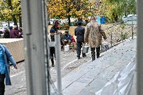 Aftermath of overnight Russian air strike in Zaporizhzhia