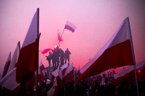 Independence Day March In Warsaw, Poland