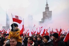 Independence Day March In Warsaw, Poland