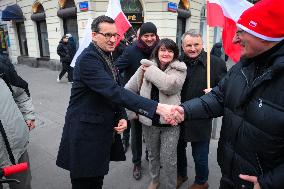 Former PM Mateusz Morawiecki At Independence Day March