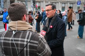 Former PM Mateusz Morawiecki At Independence Day March