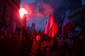 Independence Day March In Warsaw, Poland