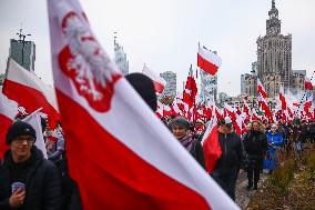 Independence Day March In Warsaw, Poland