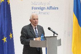 News conference of Ukrainian Foreign Minister and EU High Representative for Foreign Affairs in Kyiv