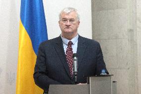 News conference of Ukrainian Foreign Minister and EU High Representative for Foreign Affairs in Kyiv