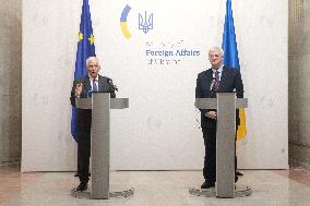 News conference of Ukrainian Foreign Minister and EU High Representative for Foreign Affairs in Kyiv