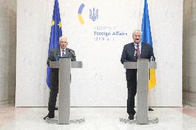 News conference of Ukrainian Foreign Minister and EU High Representative for Foreign Affairs in Kyiv