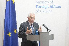 News conference of Ukrainian Foreign Minister and EU High Representative for Foreign Affairs in Kyiv