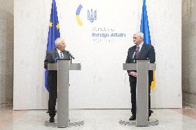 News conference of Ukrainian Foreign Minister and EU High Representative for Foreign Affairs in Kyiv