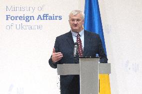 News conference of Ukrainian Foreign Minister and EU High Representative for Foreign Affairs in Kyiv