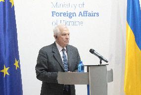 News conference of Ukrainian Foreign Minister and EU High Representative for Foreign Affairs in Kyiv