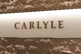 Signage and logo for Carlyle Japan LLC