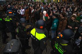 Dozens Detained After Protesters Defy Ban - Amsterdam