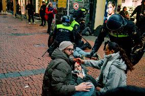 Dozens Detained After Protesters Defy Ban - Amsterdam