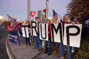 Trump Supporters Celebrate Election Win - Virginia