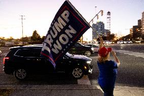 Trump Supporters Celebrate Election Win - Virginia