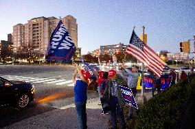 Trump Supporters Celebrate Election Win - Virginia