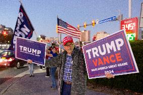 Trump Supporters Celebrate Election Win - Virginia