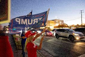 Trump Supporters Celebrate Election Win - Virginia