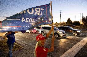 Trump Supporters Celebrate Election Win - Virginia