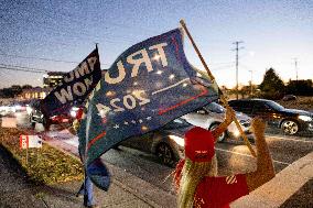 Trump Supporters Celebrate Election Win - Virginia