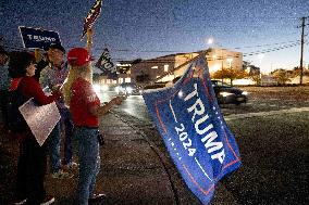 Trump Supporters Celebrate Election Win - Virginia