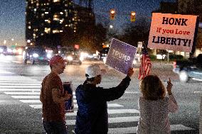 Trump Supporters Celebrate Election Win - Virginia