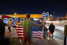 Trump Supporters Celebrate Election Win - Virginia