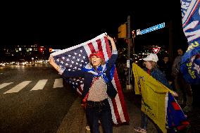 Trump Supporters Celebrate Election Win - Virginia