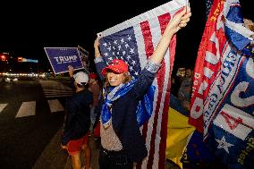 Trump Supporters Celebrate Election Win - Virginia