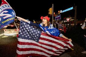 Trump Supporters Celebrate Election Win - Virginia