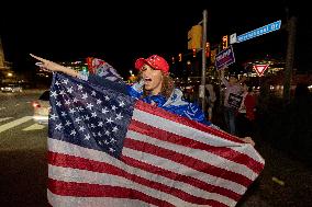 Trump Supporters Celebrate Election Win - Virginia