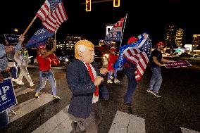 Trump Supporters Celebrate Election Win - Virginia