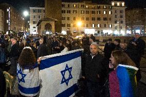 Demonstration Against Anti-semitic Violence In Rome