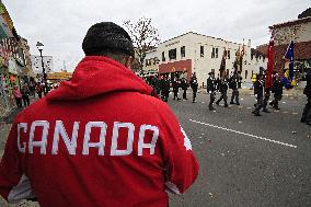 Remembrance Day Ceremonies In Brampton, Canada