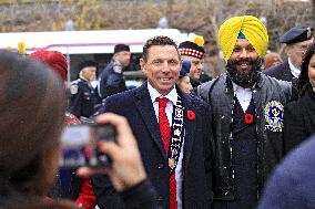 Remembrance Day Ceremonies In Brampton, Canada